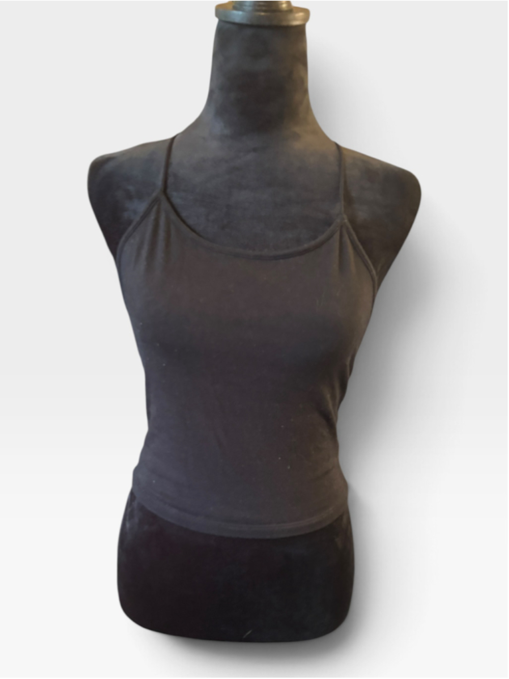 American Eagle Crop Black Racerback Sports Bra or Tank Top - Size M